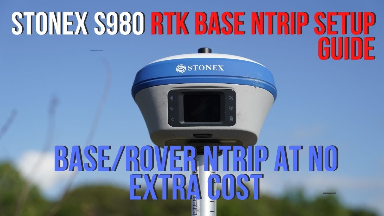 Setting up Stonex GNSS with FREE RTK NTRIP service.  Base unit for Emlid RS3 and DJI Mavic 3E.