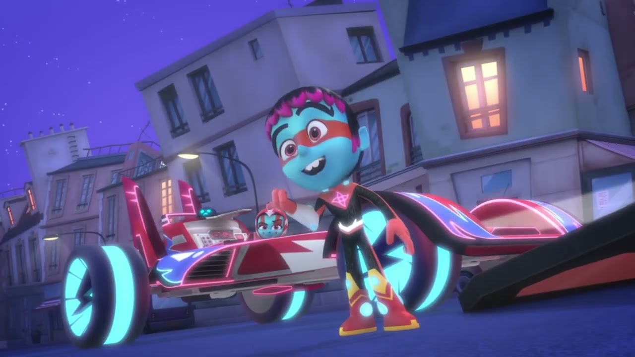 Pj masks S5Ep15 • Pj Riders & Flashcar in the sky