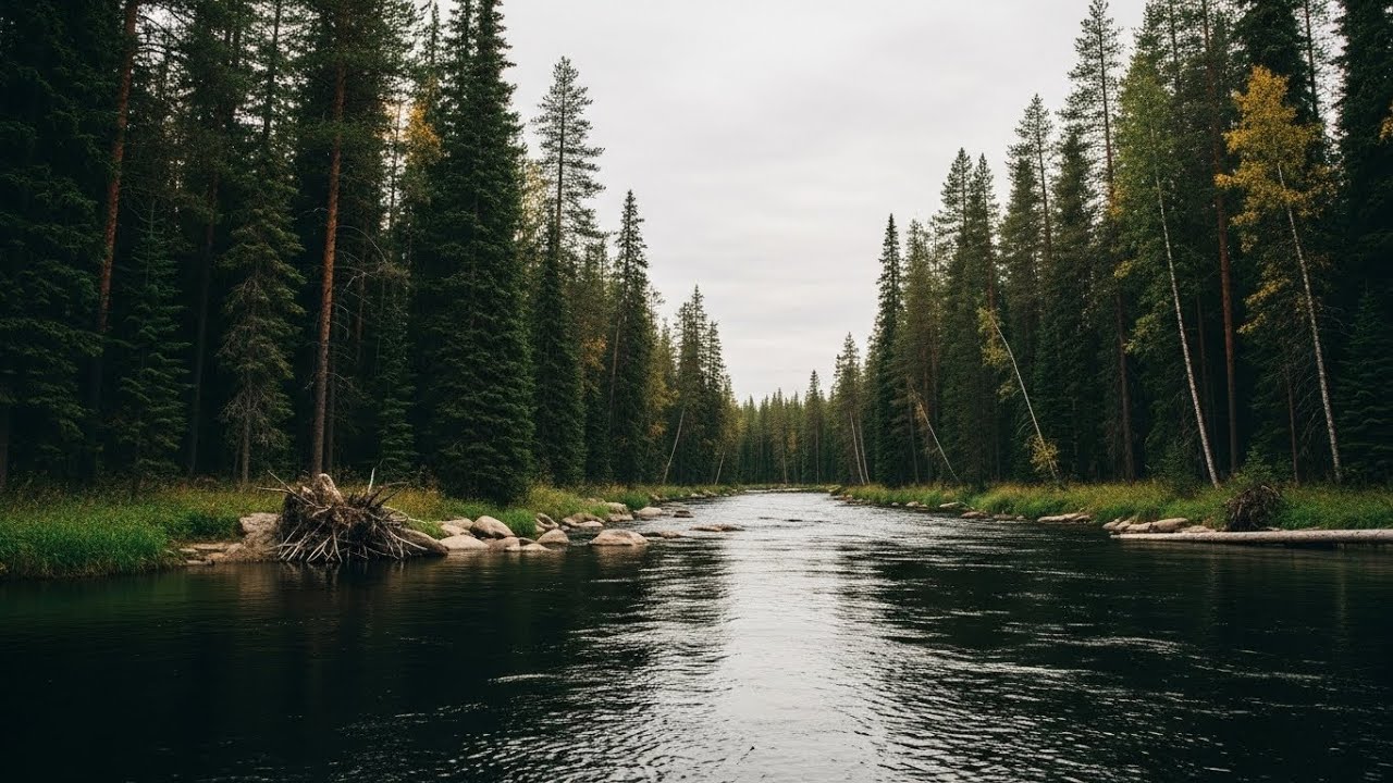 Relaxing River Sounds for Sleep and Stress Relief All Night Long | For Insomnia