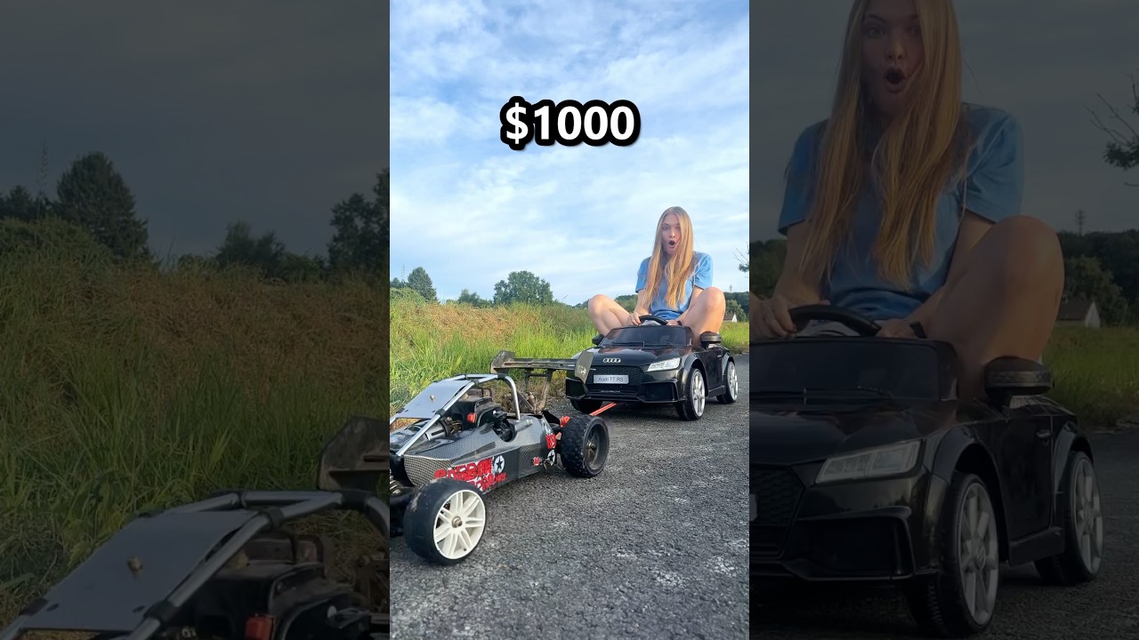 $5 vs $1000 RC vs GIRL in CAR 😳🔥