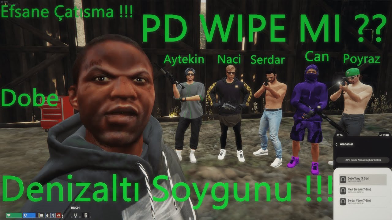 EDRP - ErikDalı RP l  PD WİPE'MI ???  Denizaltı Soygunu VE Sonrasında Efsane &Ccedil;atışma !!!