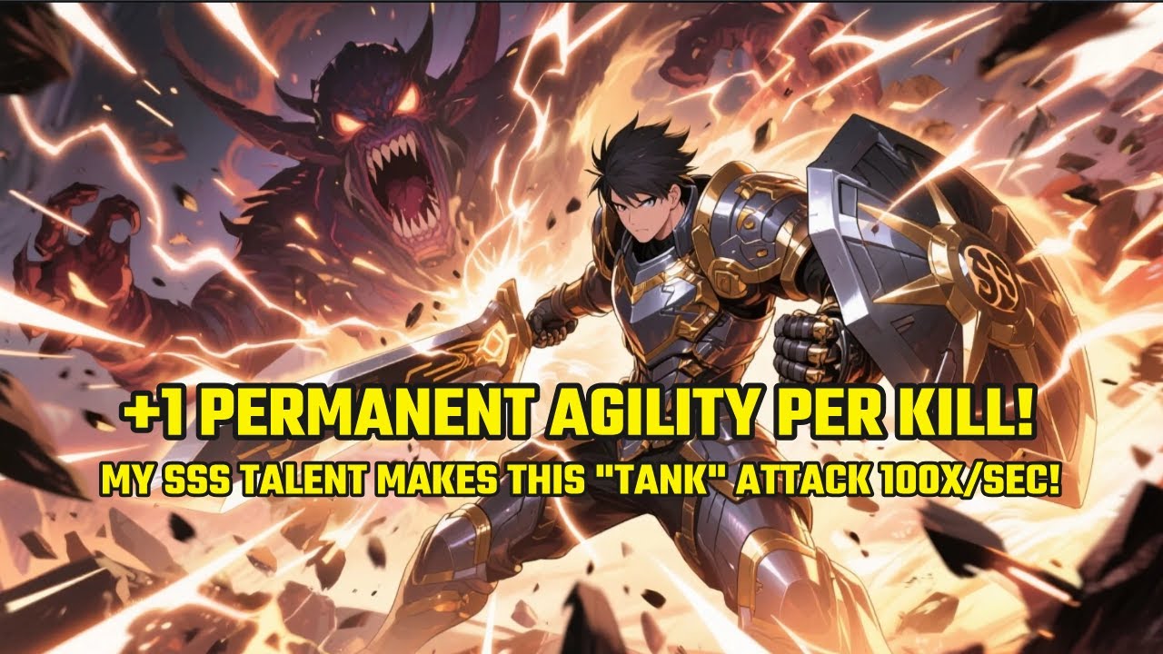 +1 PERMANENT Agility Per Kill! My SSS Talent Makes This "Tank" Attack 100x/Sec!