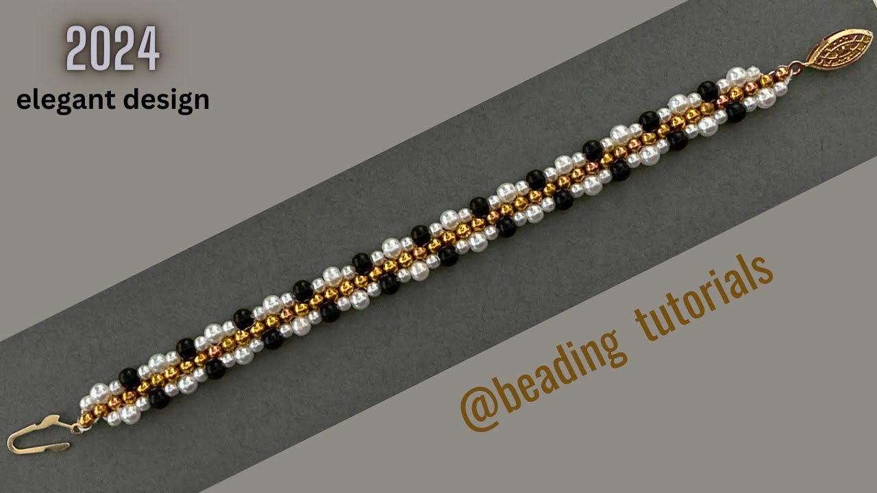 beginner bead jewelry making. beaded bracelet tutorial. diy pearl bracelet
