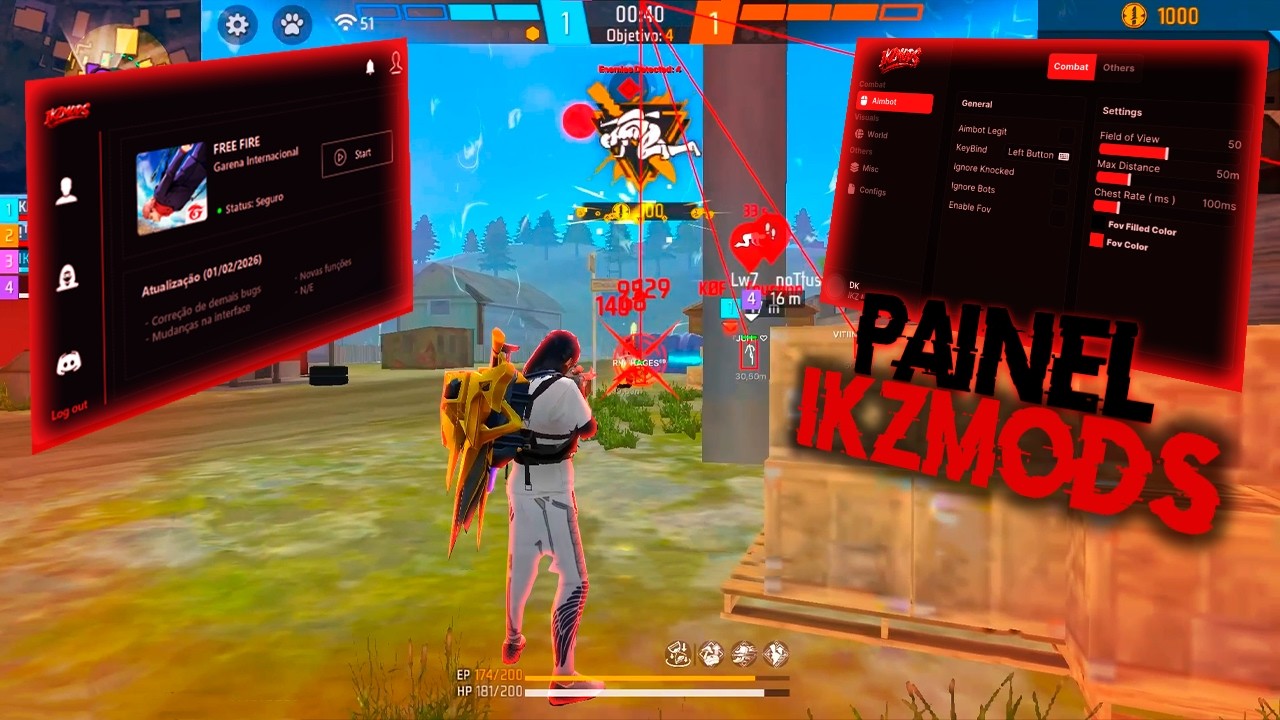 PAINEL VIP GRATIS EMULADOR 100% ANTBAN PARA XITAR EM APOSTADO!😨 FREE FIRE PAINEL!