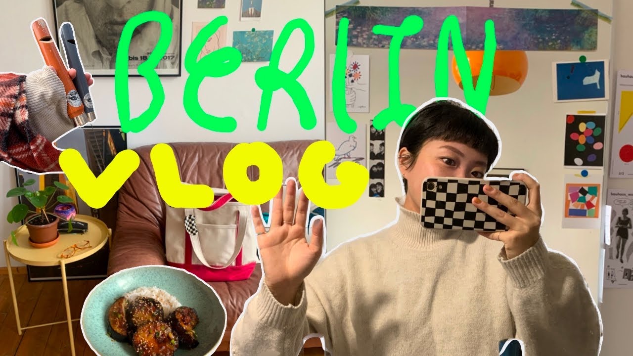 베를린 일상 vlog〰 독일 삶 브이로그🐻 다시 숏컷🔗 가지덮밥🍽 연주 기록🥁