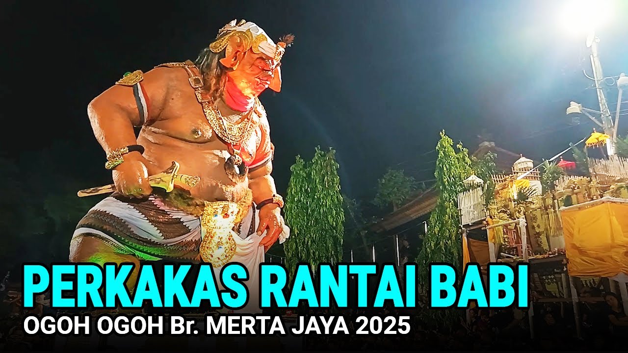 PERKAKAS RANTAI BABI - OGOH OGOH Br. MERTA JAYA 2025