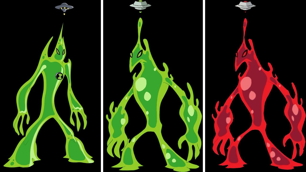 🇧🇷 Todas as Transformações do Gosma - ben10 (Dublado)