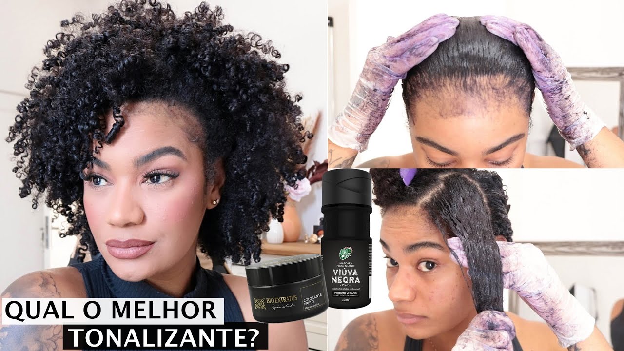 BIO EXTRATUSTO x KAMALEÃO COLOR l TONALIZANTE PRETO • Patt Neves