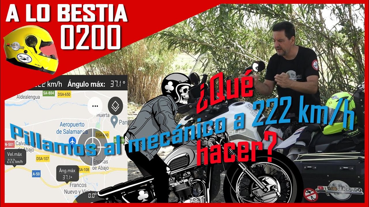 😡PILLAMOS AL MECÁNICO A 222 KM/H #DESTERRADO 🚫 [A LO BESTIA 199] ¿Qué hacer? ¿burradas con tu moto?