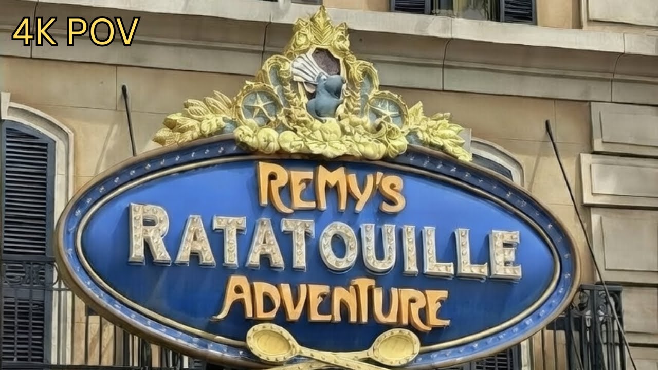 EPCOT - Remy's Ratatouille Adventure 2025 Ride POV in 4K