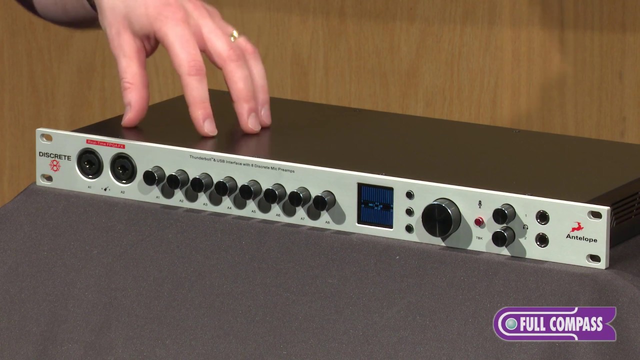 Antelope Audio Discrete 8 Thunderbolt and USB Audio Interface Overview | Full Compass