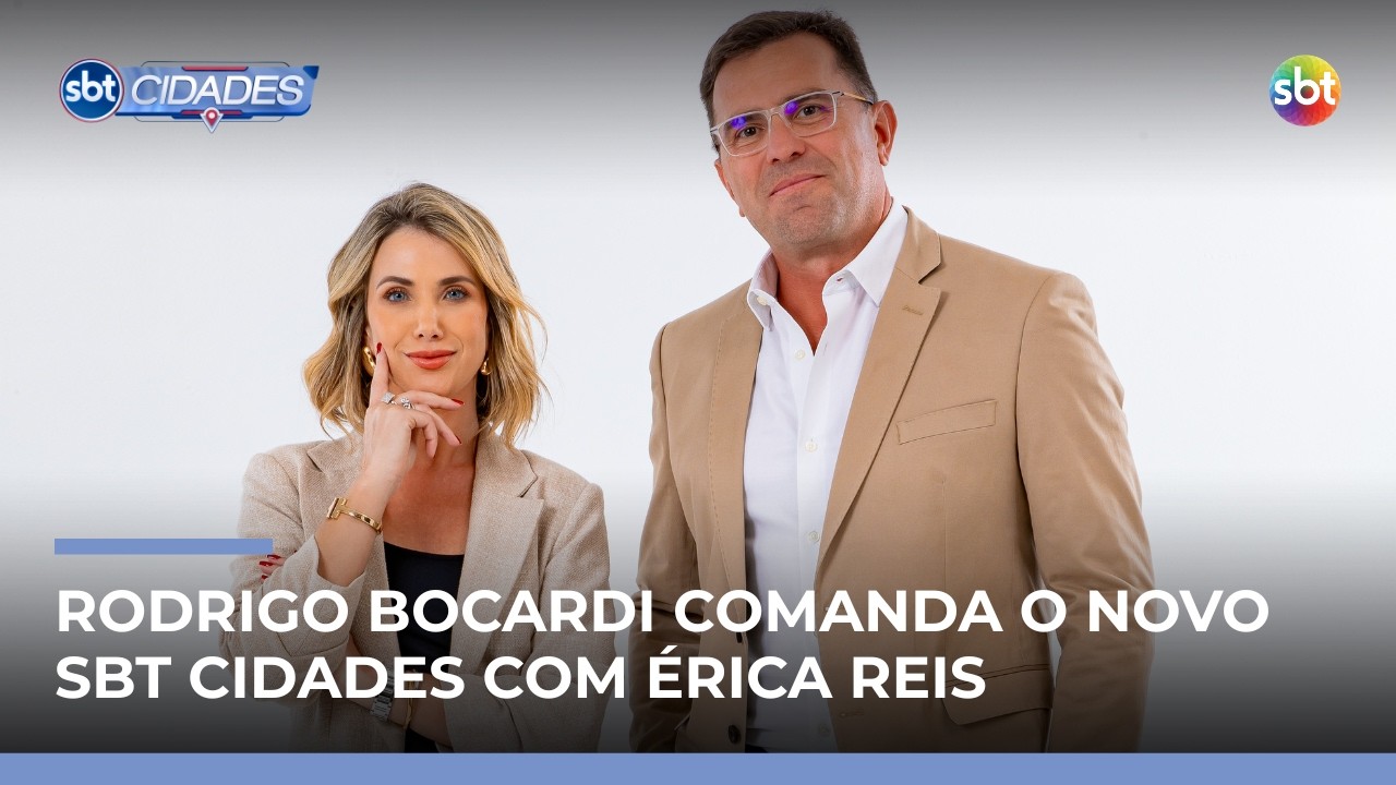 Rodrigo Bocardi debuta en SBT Cidades con Erica Reis | #SBTCidades