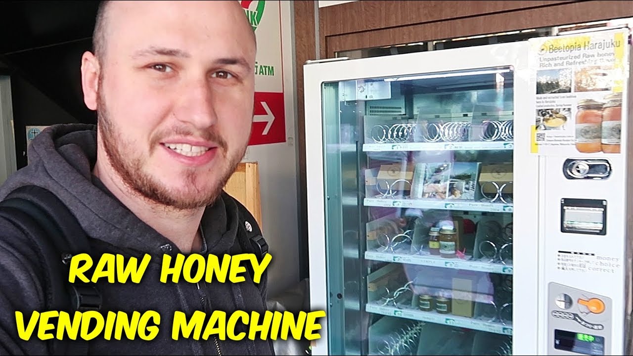 Raw Honey Vending Machine in Japan