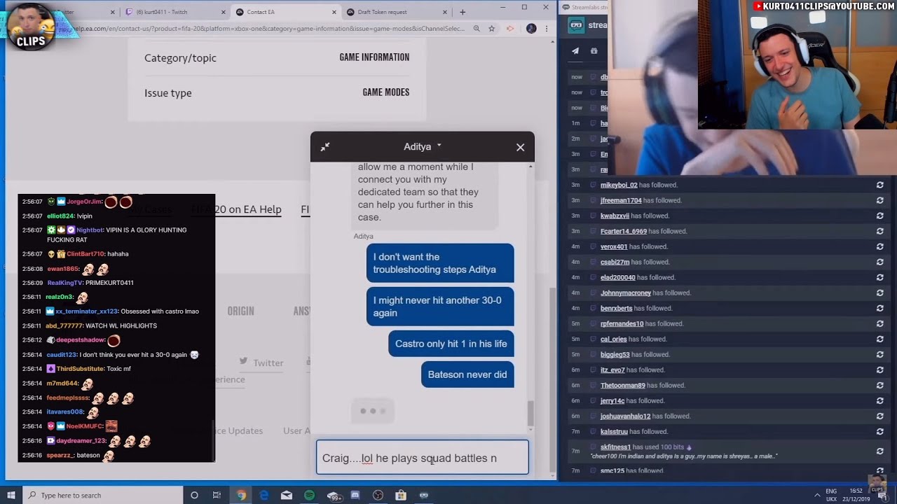 kurt reacts to a kurt clip on stream 🤣