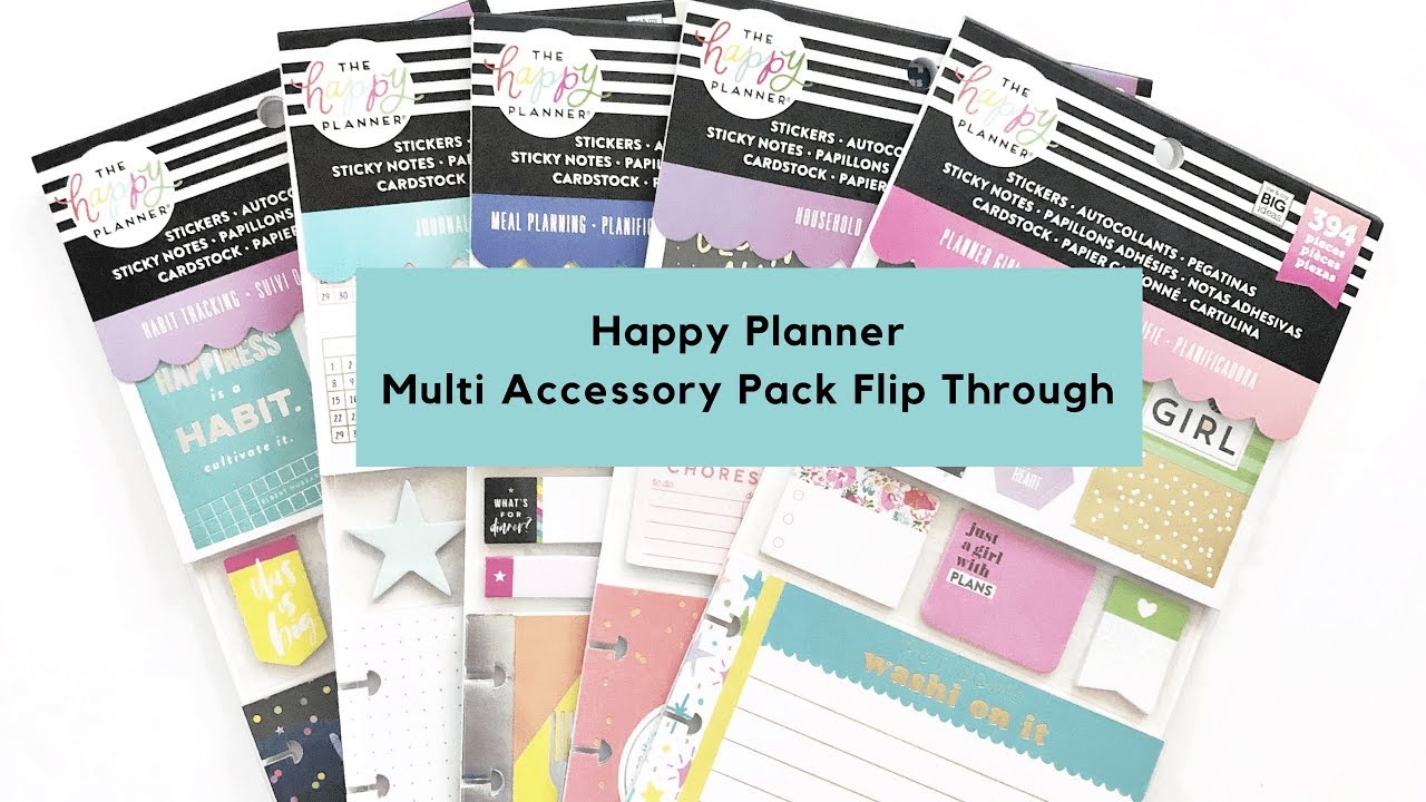 New 2019 Happy Planner Multi Accessory Packs Flip Through - More Stickers!