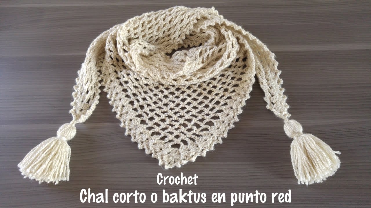 Chal a crochet en punto red