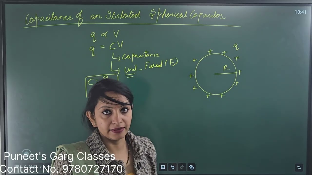 Electrostatics ( Part 15, Spherical and Parallel Plate Capacitor)