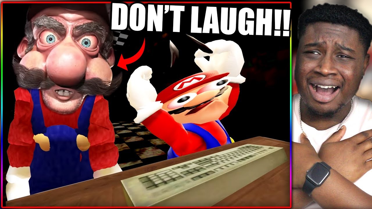 CREEPY TRY NOT TO LAUGH! | Mario Reacts To Nintendo Memes 4 Reaction!