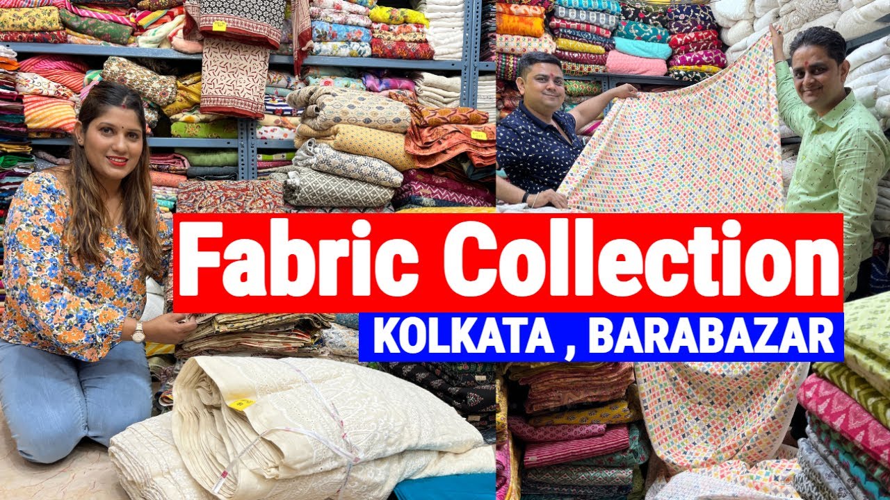 Pure Cotton/Kalamkari/Ajrakh/ikkat/Modal Fabric Wholesale Market Kolkata Burrabazar