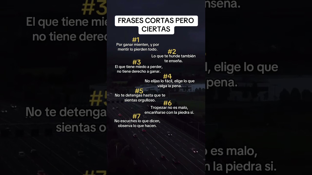 Frases cortas pero ciertas #datos #psicologia #consejos #tiempos #animos #frases #tips