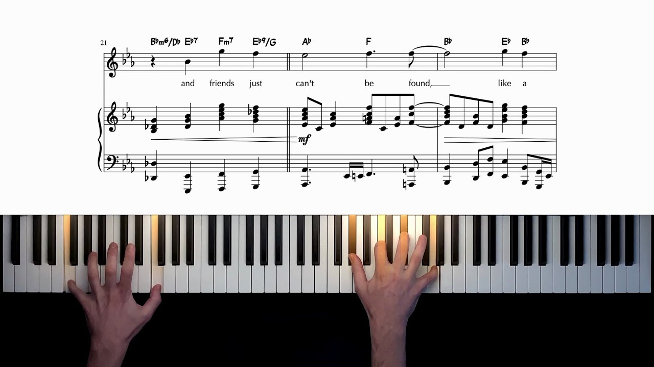 Simon & Garfunkel - Bridge Over Troubled Water | Piano Cover + Sheet Music
