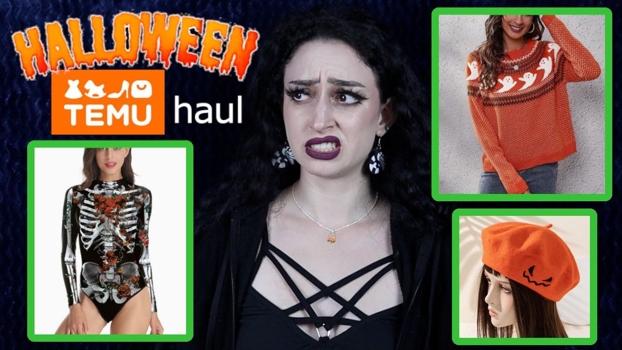 TEMU HALLOWEEN CLOTHING HAUL 🎃