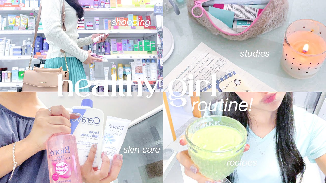 tentando ser a garota saudável *healthy girl routine* (vlog produtivo)🧘🏻‍♀️🌿🛁