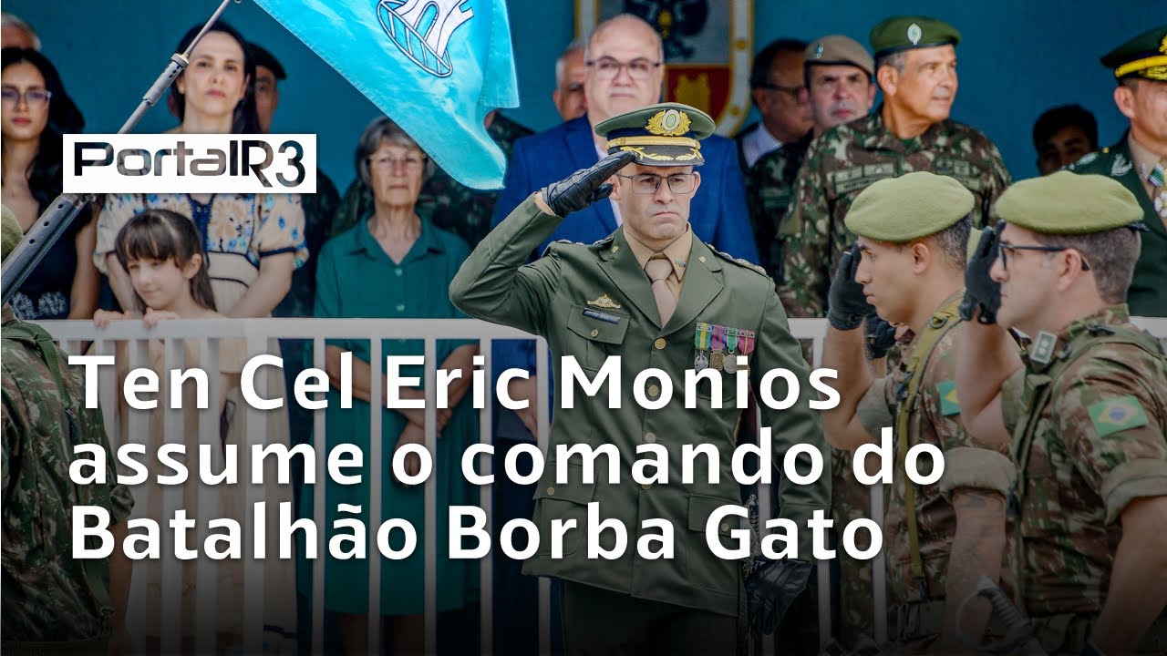 Ten Cel Eric Monios assume comando do 2º Batalhão de Engenharia de Combate em Pindamonhangaba