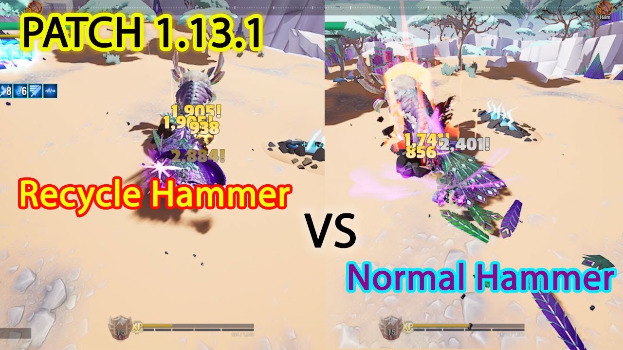 Patch 1.13.1 | Normal vs Recycle Hammer Build - Dauntless Indonesia