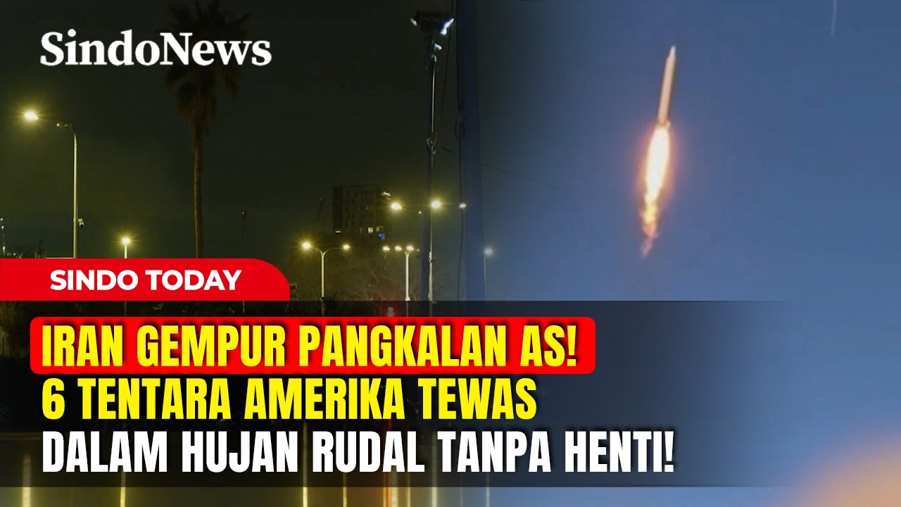 IRAN GEMPUR PANGKALAN AS! 6 Tentara Amerika Tewas dalam Hujan Rudal Tanpa Henti! | Sindo Today