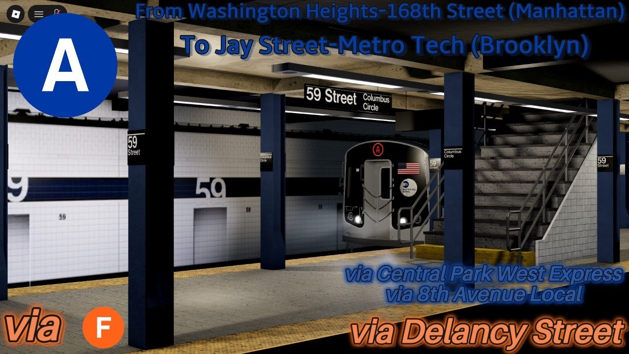 MTA NYCT R179 (A) via (F) From 168th Street To Jay Street | MTAoR: BMT/IND Lines