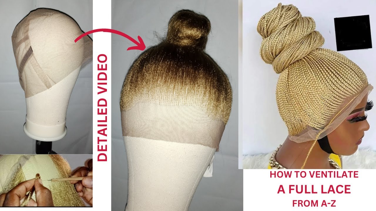 КАК ПРОВЕТРИВАТЬ ПОЛНЫЙ КРУЖЕВНОЙ ПАРИК КАК ПРОФЕССИОНАЛ (ПОДРОБНОЕ ВИДЕО) #howto #diy #wigs #lac...