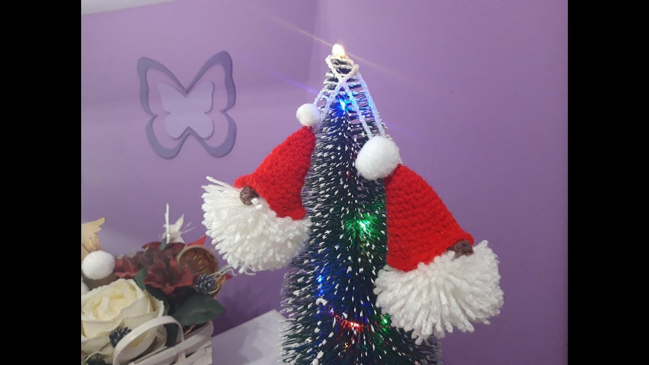 Gnom crosetat - Ornament pentru brad