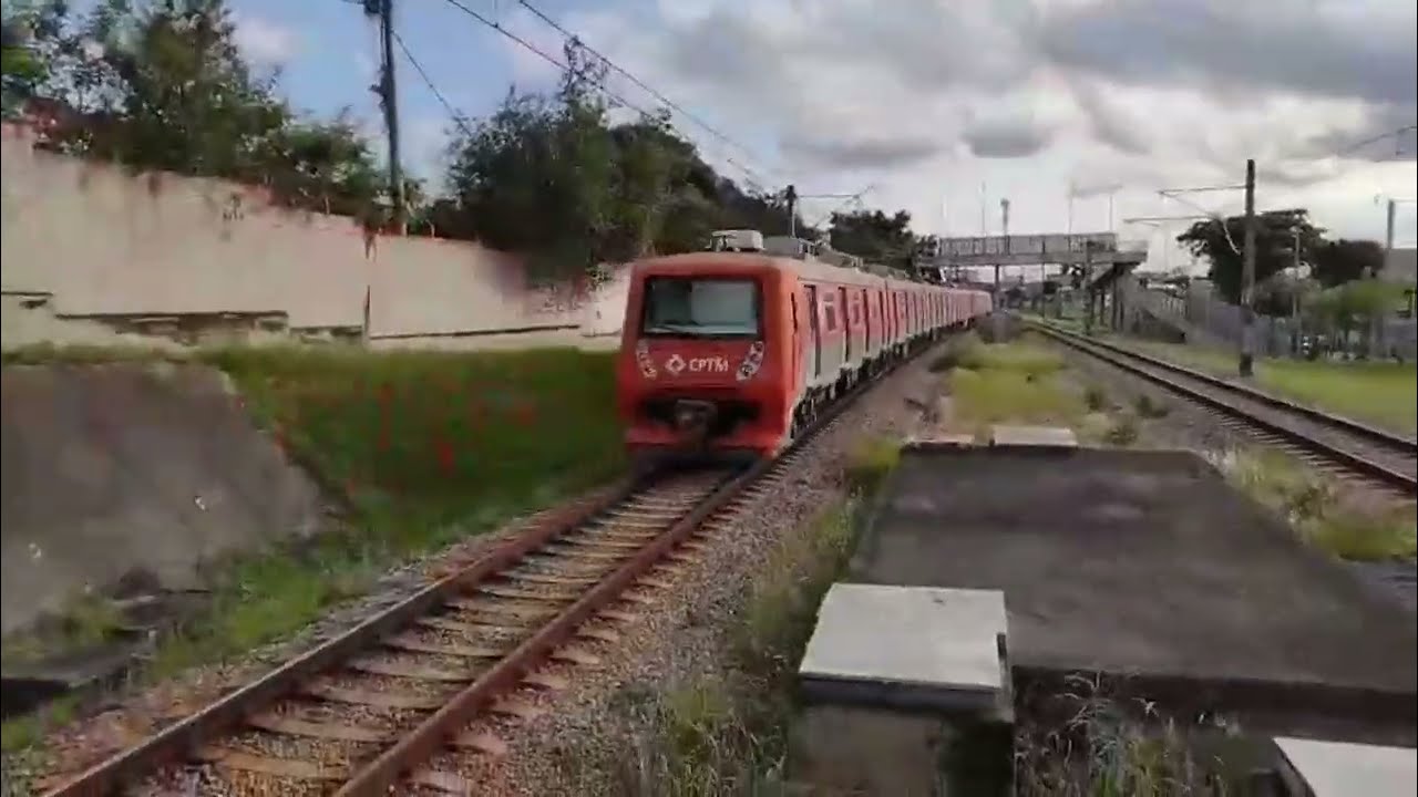 Série 2070 N074, Partindo e Buzinando de Jardim Romano sentido Brás, Linha 12 safira 