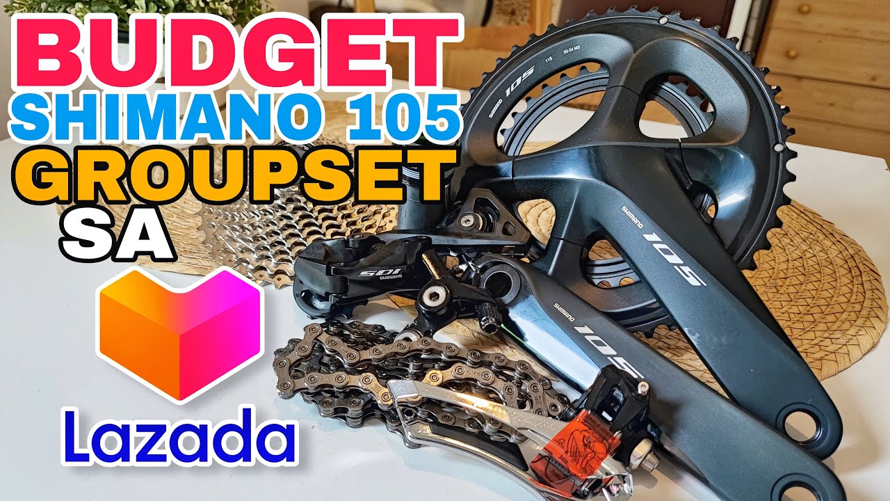 Budget Road Bike Groupset sa Lazada Shimano 105 11speed! #murangbikeparts #shimano105