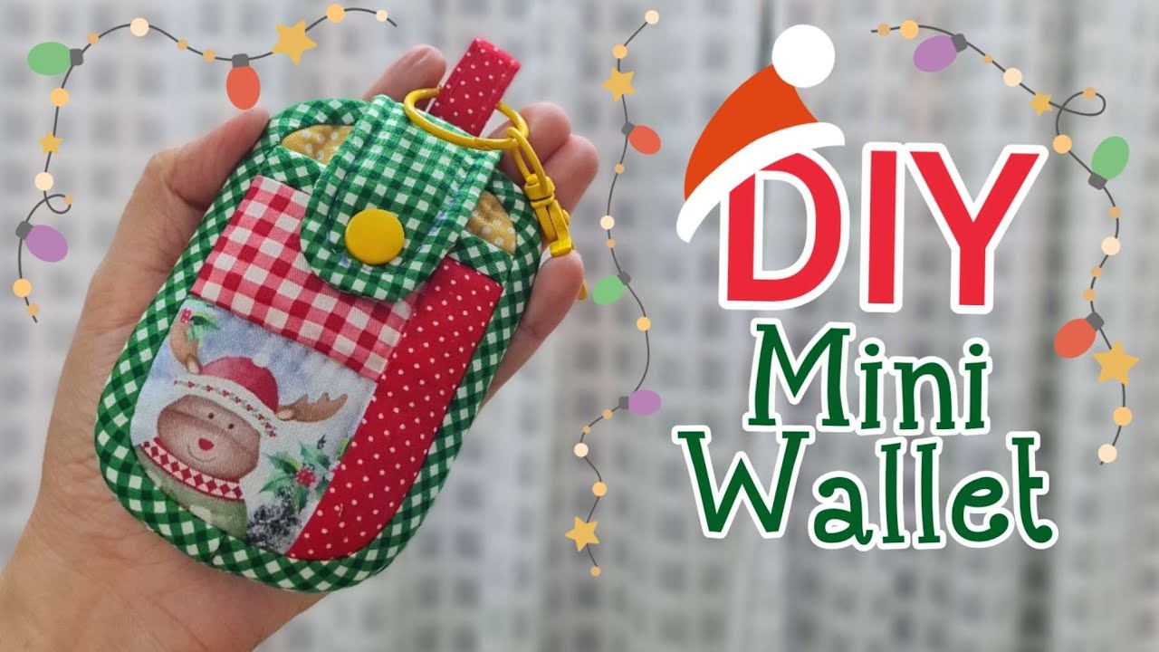 EP221 : DIY Mini Pouch Keychain | bag sewing tutorial