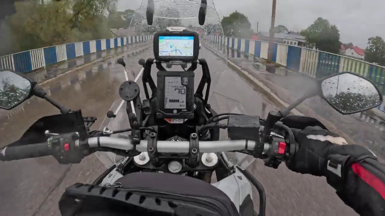 TEST KURTKI REBELHORN CUBBY 5 V CZEŚĆ 2 W DESZCZU I SZUTRAMI  YAMAHA T 700  OSKAR
