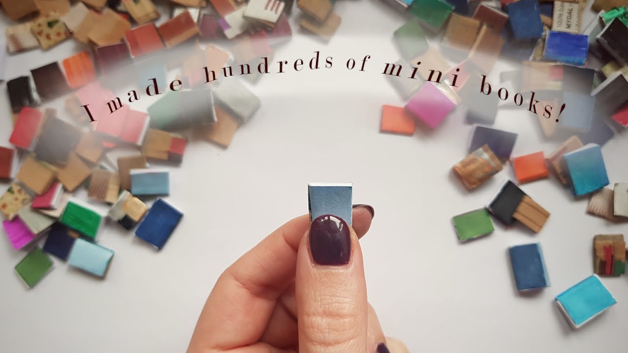 Making mini books 3 ways - easy and advanced tutorial! How to make miniature books in bulk.
