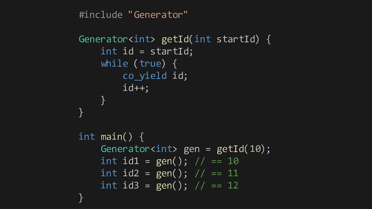 C++ Bonus [038] - Coroutinen & Generatoren