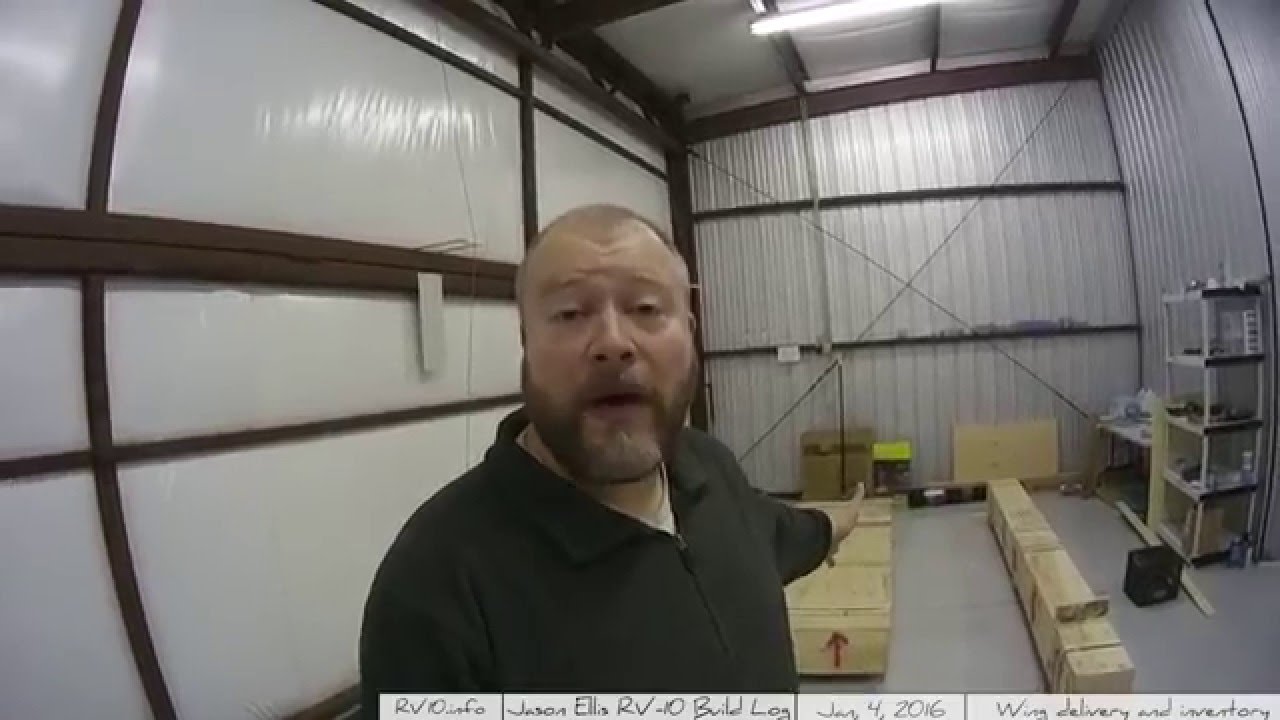 RV-10 Wings - 001 - Delivery and beginning the inventory