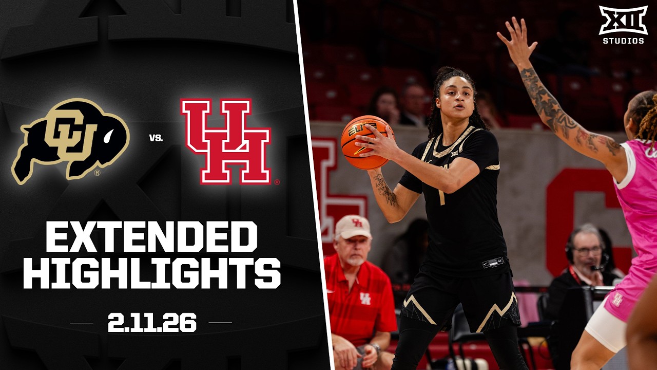 Colorado vs. Houston Extended Highlights | 2025-26 Big 12 Women's Basketball