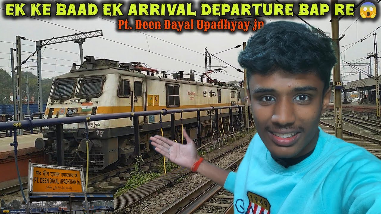 इस स्टेशन पर हर 5 मिनट में ट्रेन का आना-जाना लगा रहता है,😮 most busy railway station DDU jn 