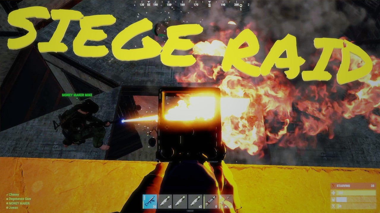 How A 4 Man Siege Raids an 8 Man Clan In Rust
