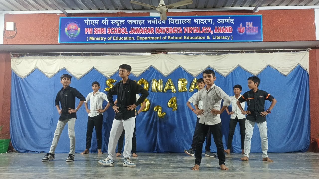 DANCE BY JR. BOYS OF JNV ANAND AT SAYONARA 2024