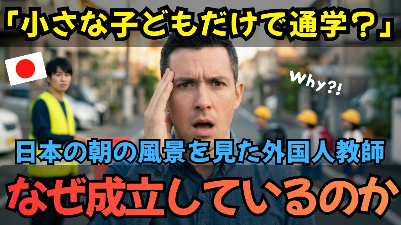 「なぜ成立しているのか？親は？スクールバスは？」日本の通学風景に驚愕した外国人「日本の親は無責任だ」と批判→3ヶ月後、彼が気づいた日本の