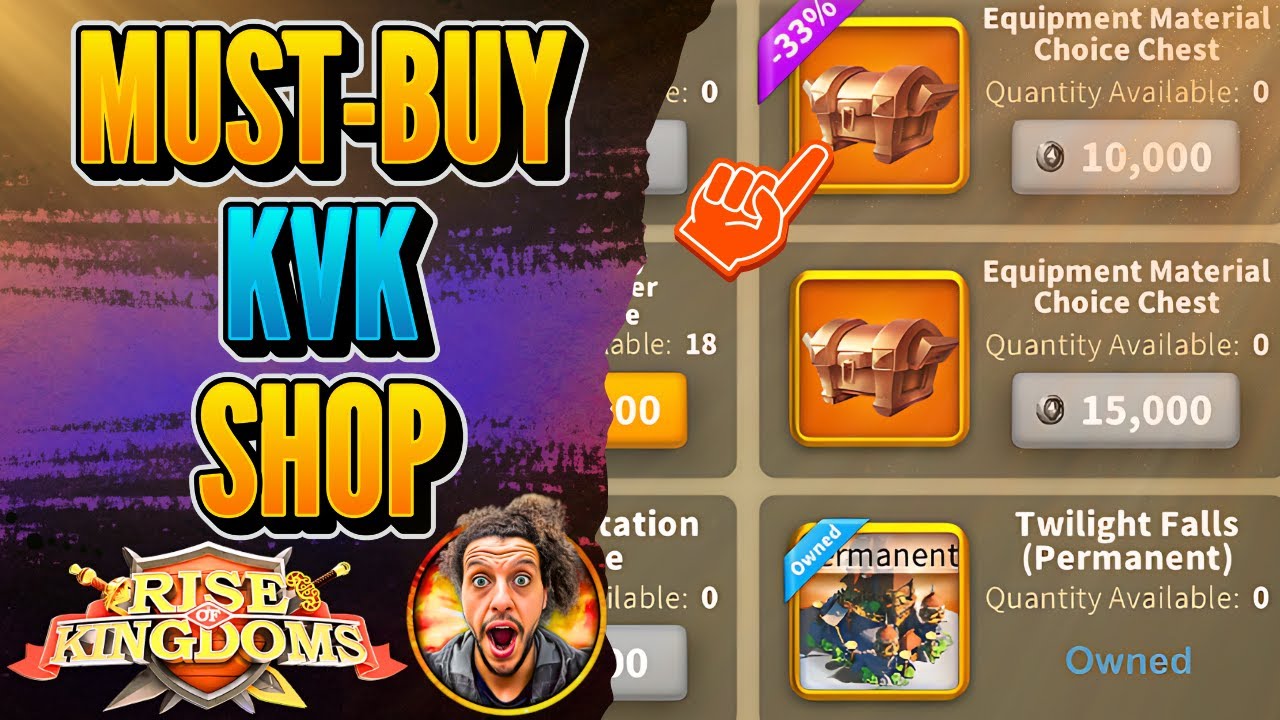 Season of Conquest KVK SHOP l Must buy Items from KVK Shop l BOOM BOOM l Rise of Kingdoms