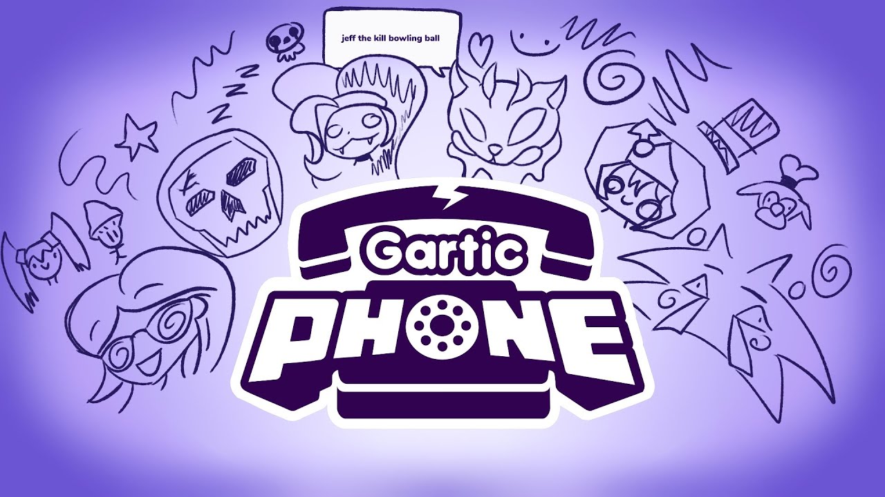 Scuffed Gartic Phone video with cool art people :D