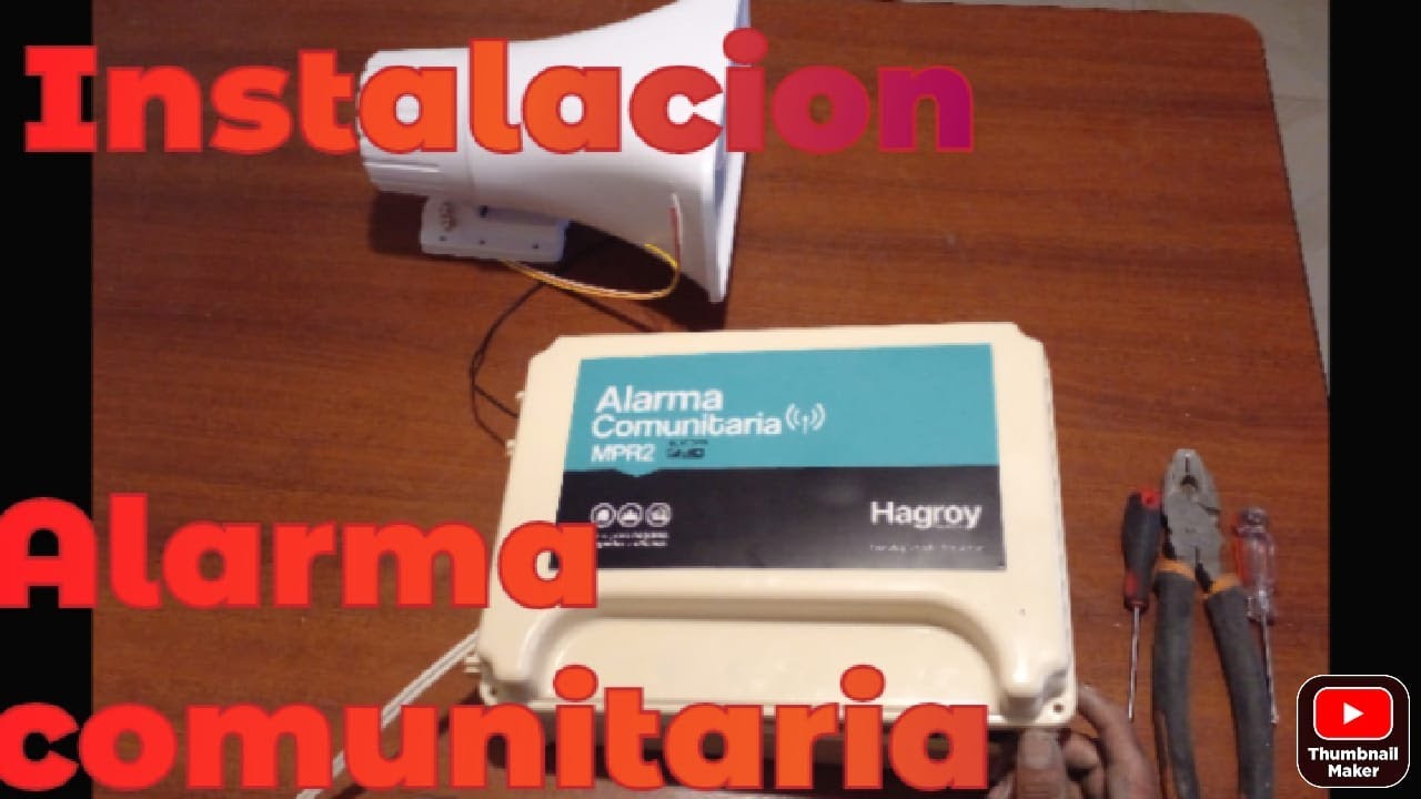 Instalacion de alrma comunitaria