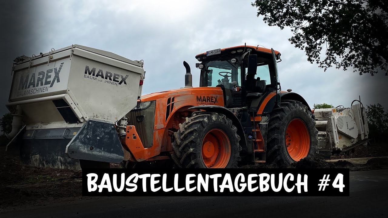 Baustellentagebuch #4 | Boden stabilisieren mit John Deere 8320R + Wirtgen WS 250/Streumaster SW3FC