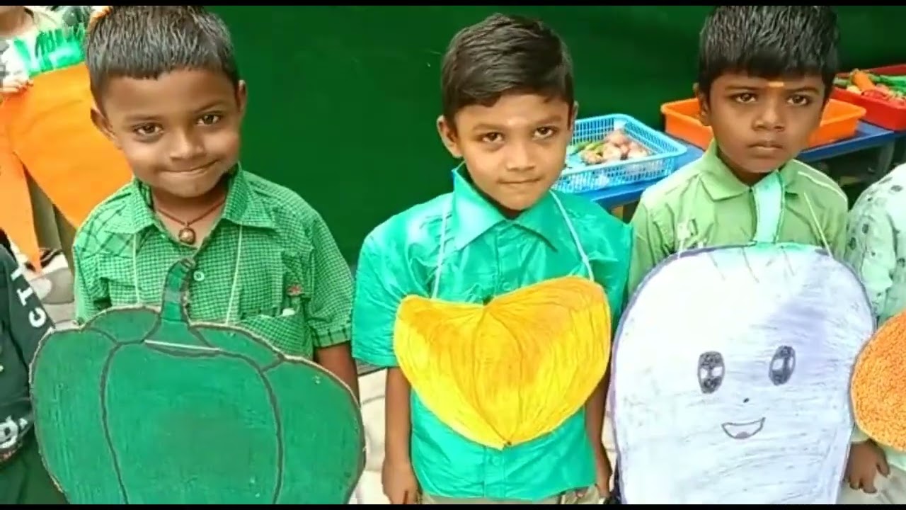 KG Students - Vegetables Day Celebration